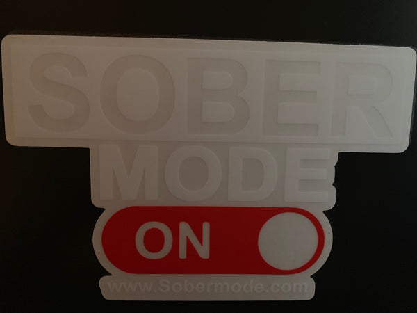 Sobermode On Logo Sticker Decal